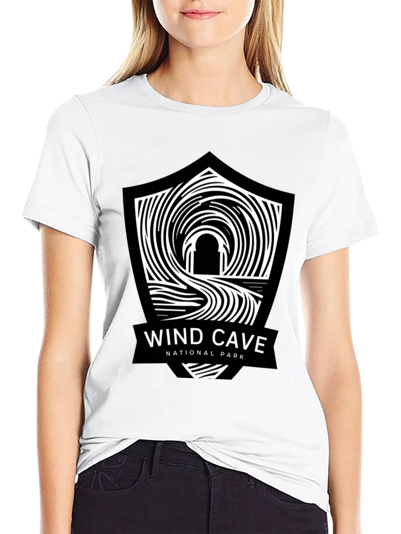 Wind Cave National Park Black T-Shirt