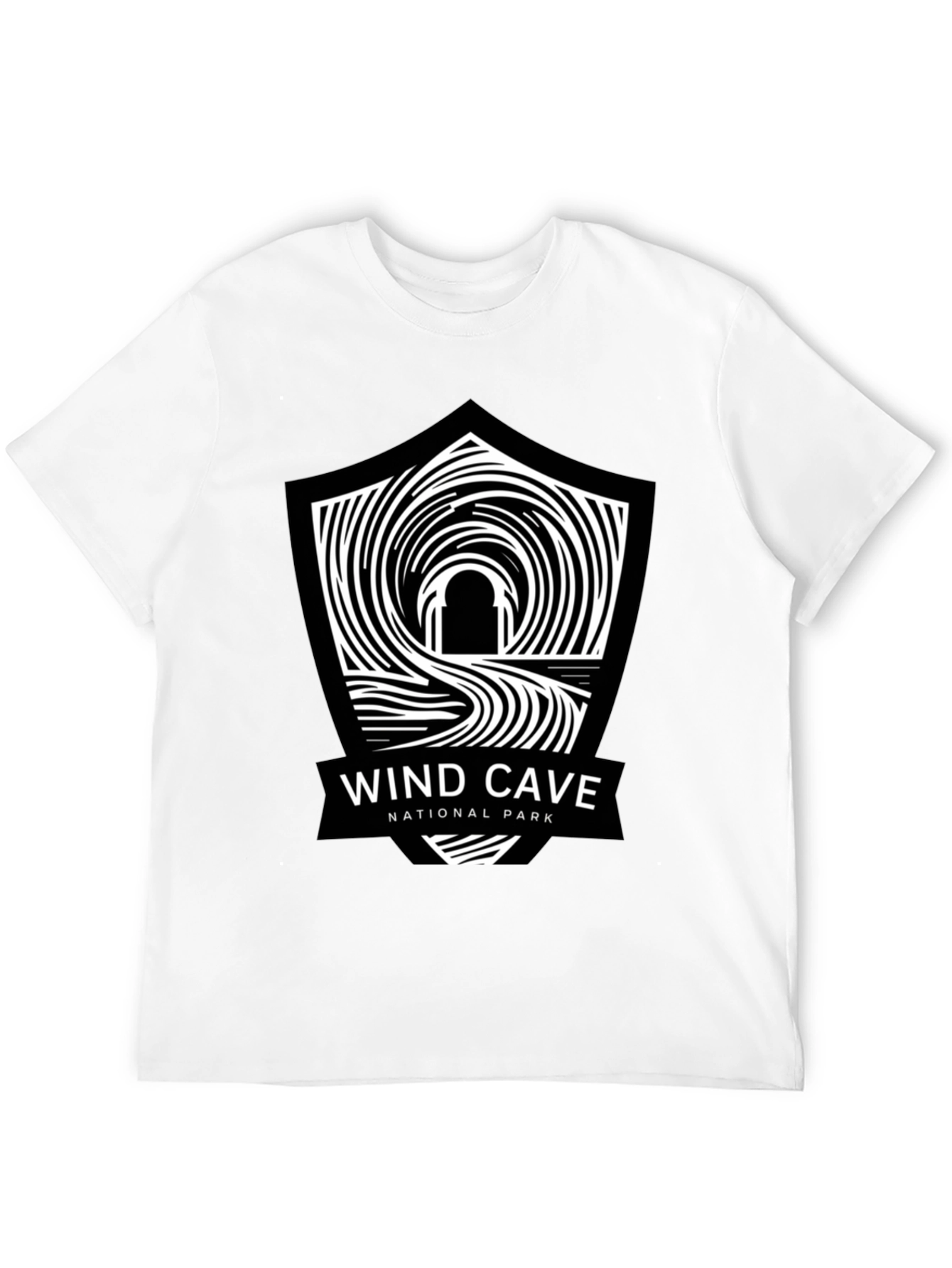 Wind Cave National Park Black T-Shirt