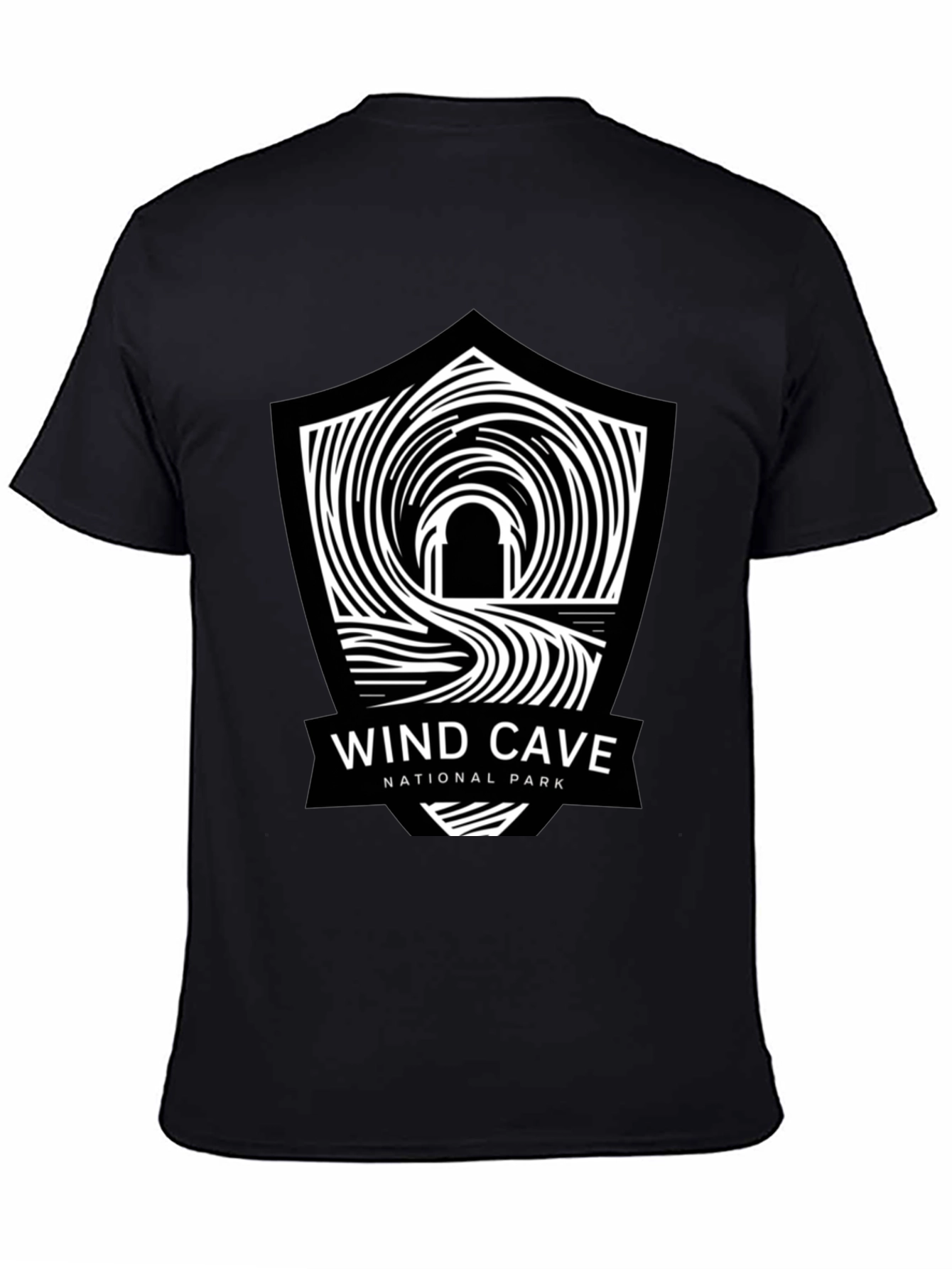 Wind Cave National Park Black T-Shirt