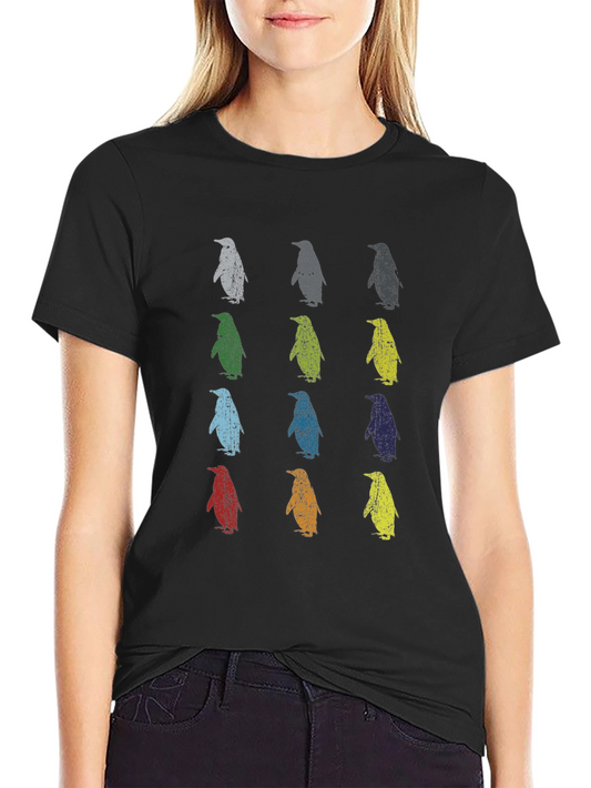 Penguin Pop Art Graphic Tee - Cool & Quirky Design