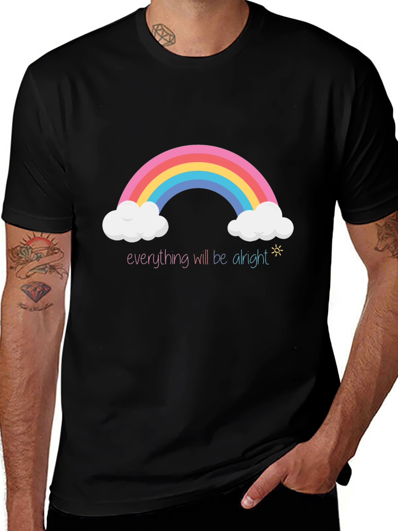 Rainbow Everything Will Be Alright T-Shirt