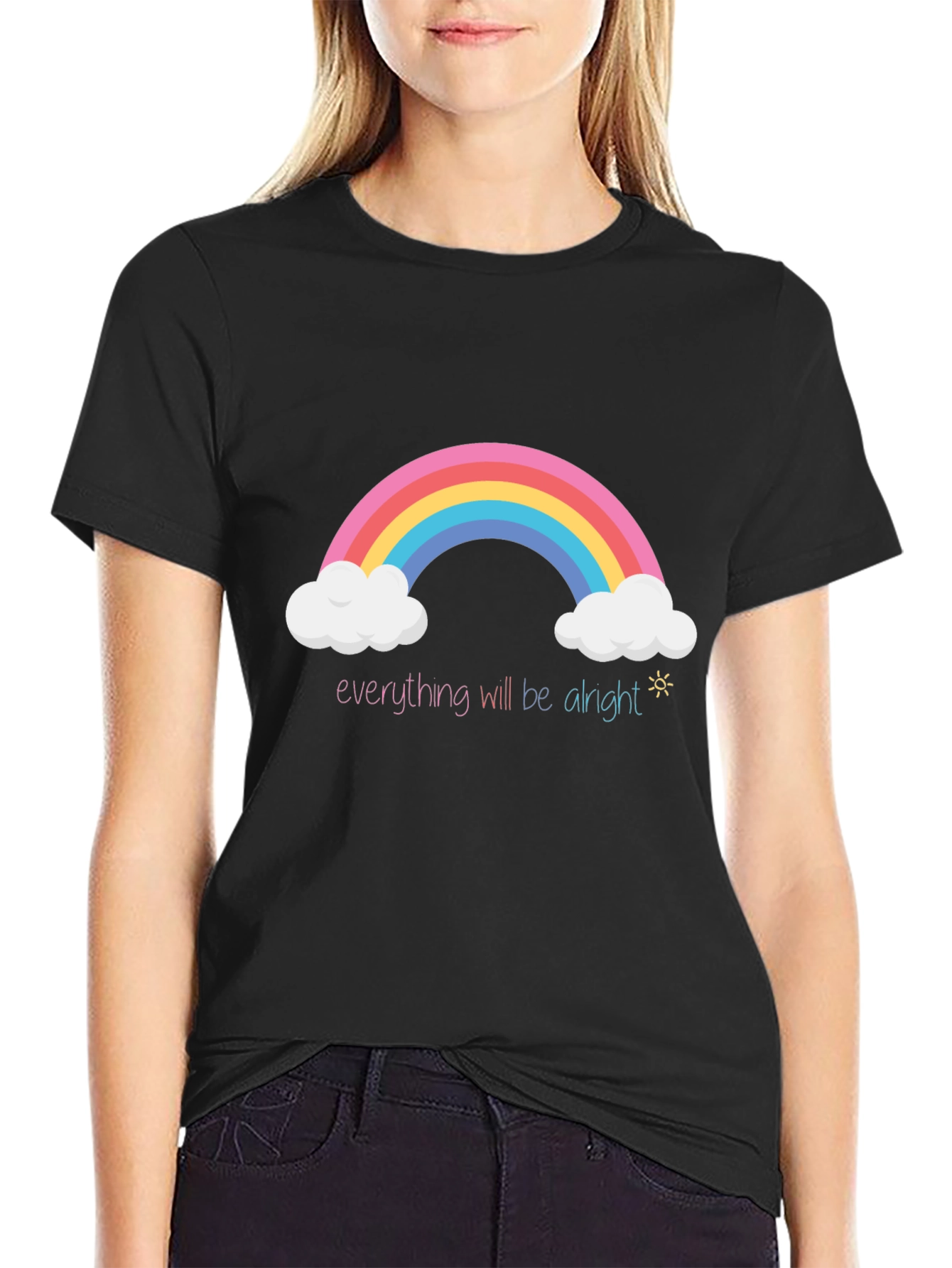 Rainbow Everything Will Be Alright T-Shirt