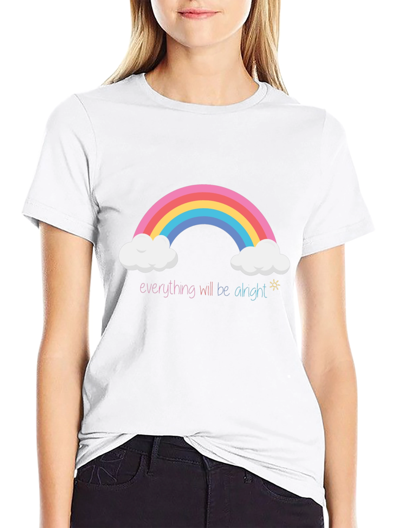 Rainbow Everything Will Be Alright T-Shirt