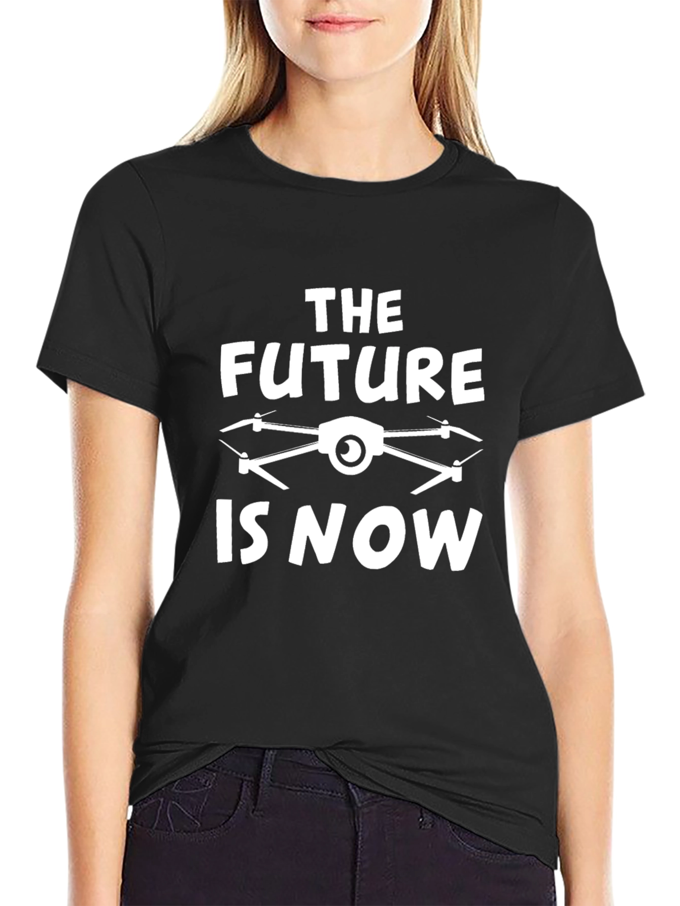 The Future Is Now Drone Graphic T-Shirt
