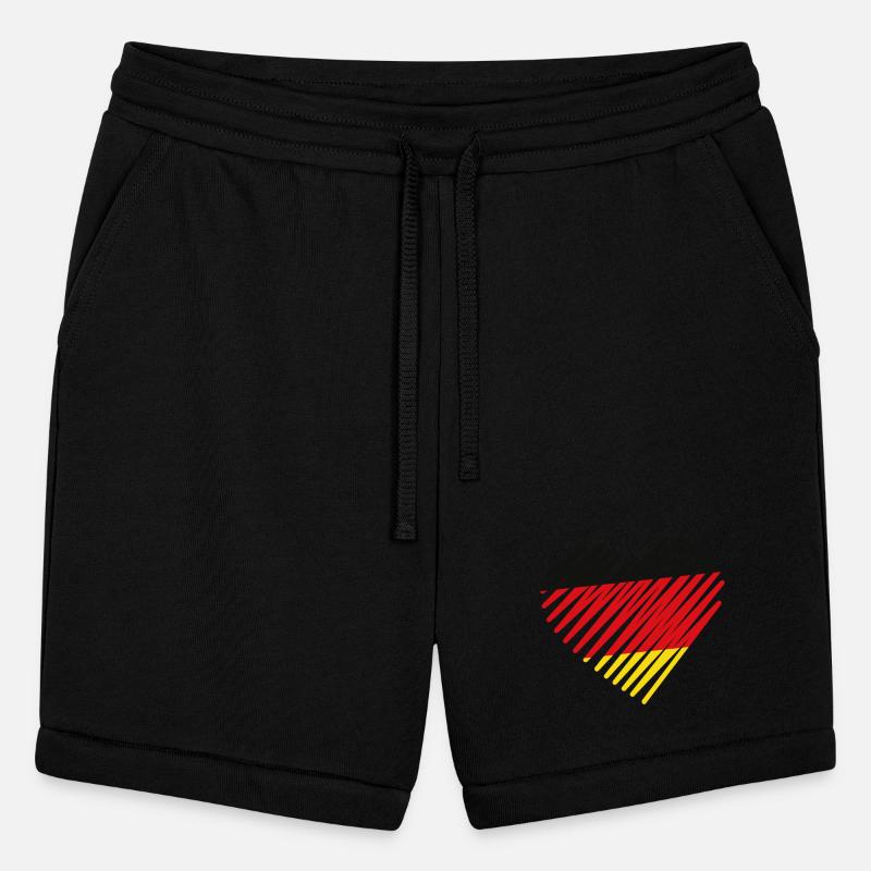 Abstract German Flag Heart Design