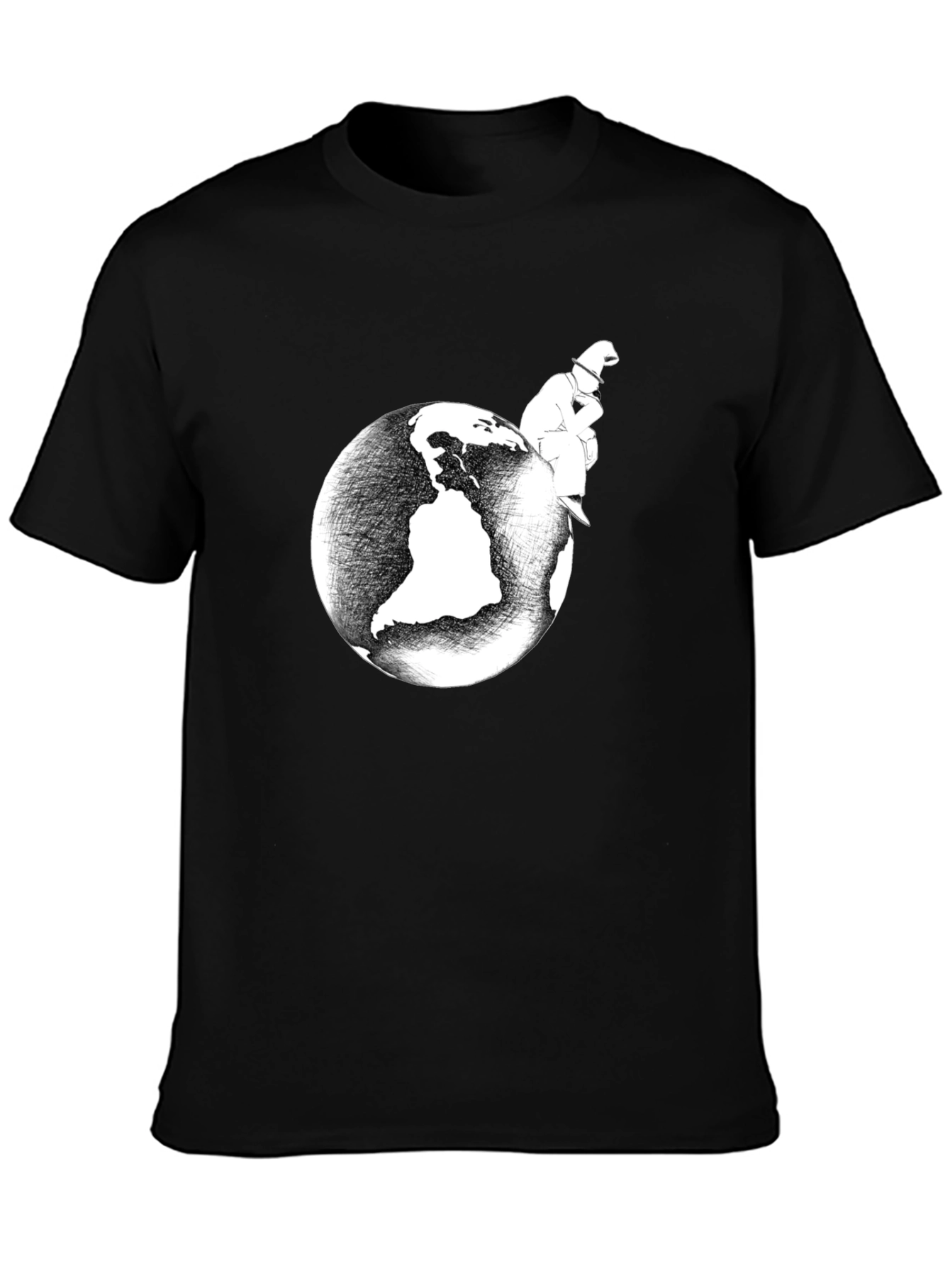 Pensive World T-Shirt - Global Thinker Tee