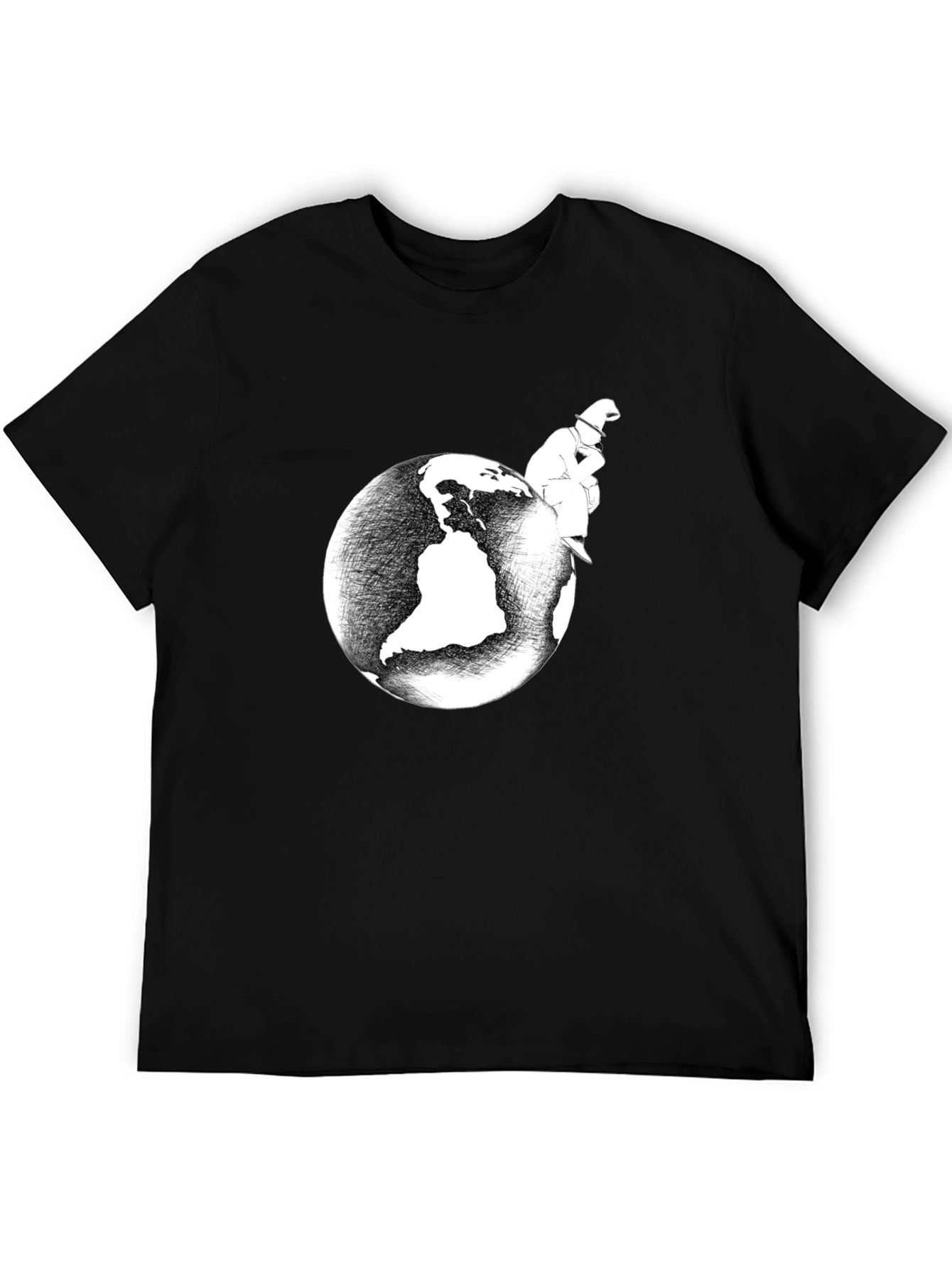 Pensive World T-Shirt - Global Thinker Tee