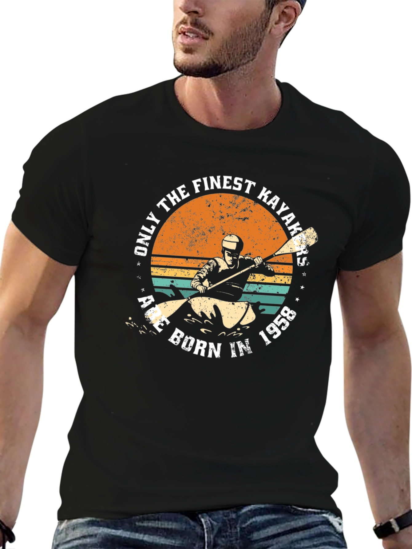 Finest Kayakers Born in 1958 Retro T-Shirt