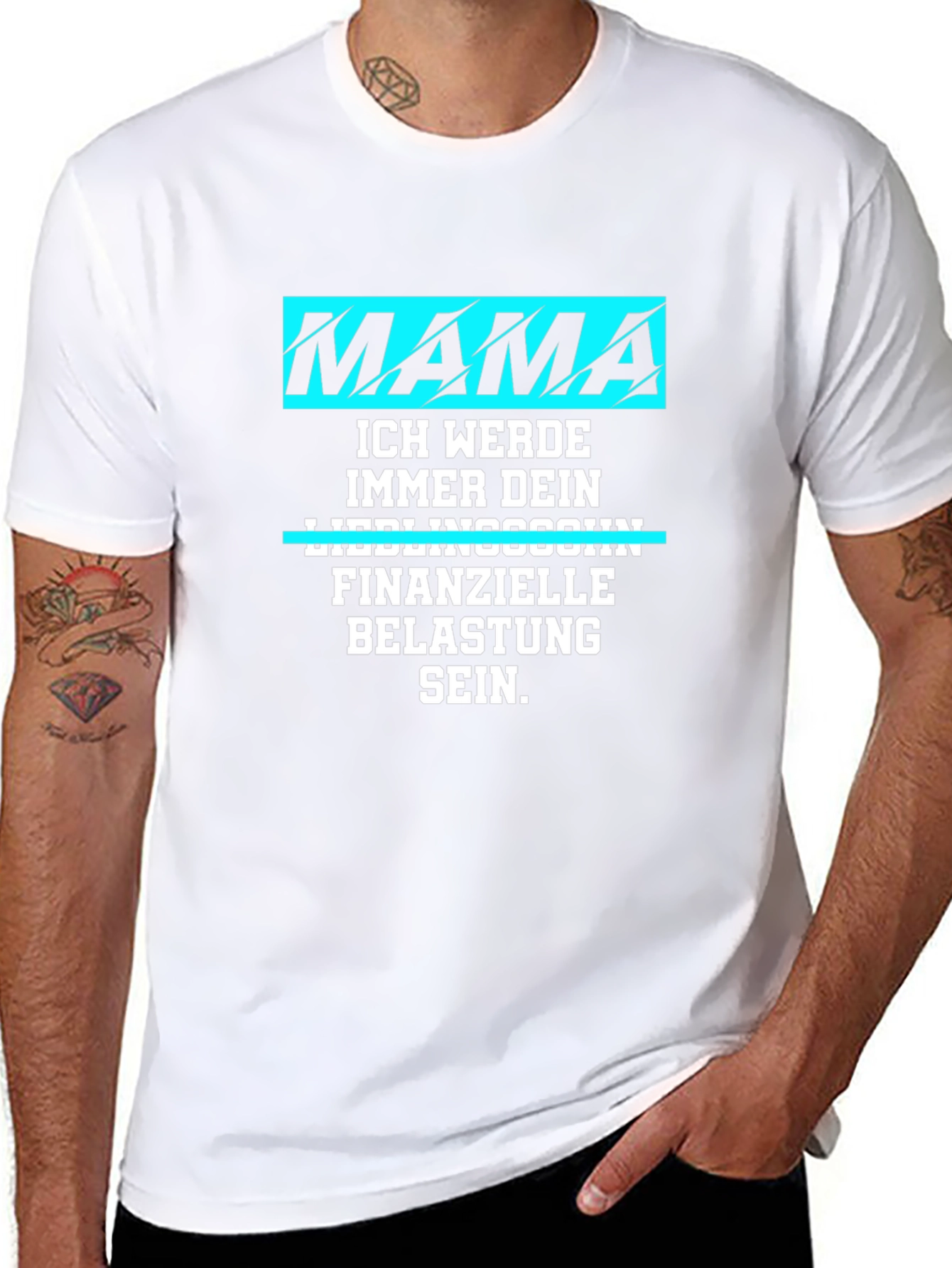 Mamas Boy T-Shirt: Funny German Saying