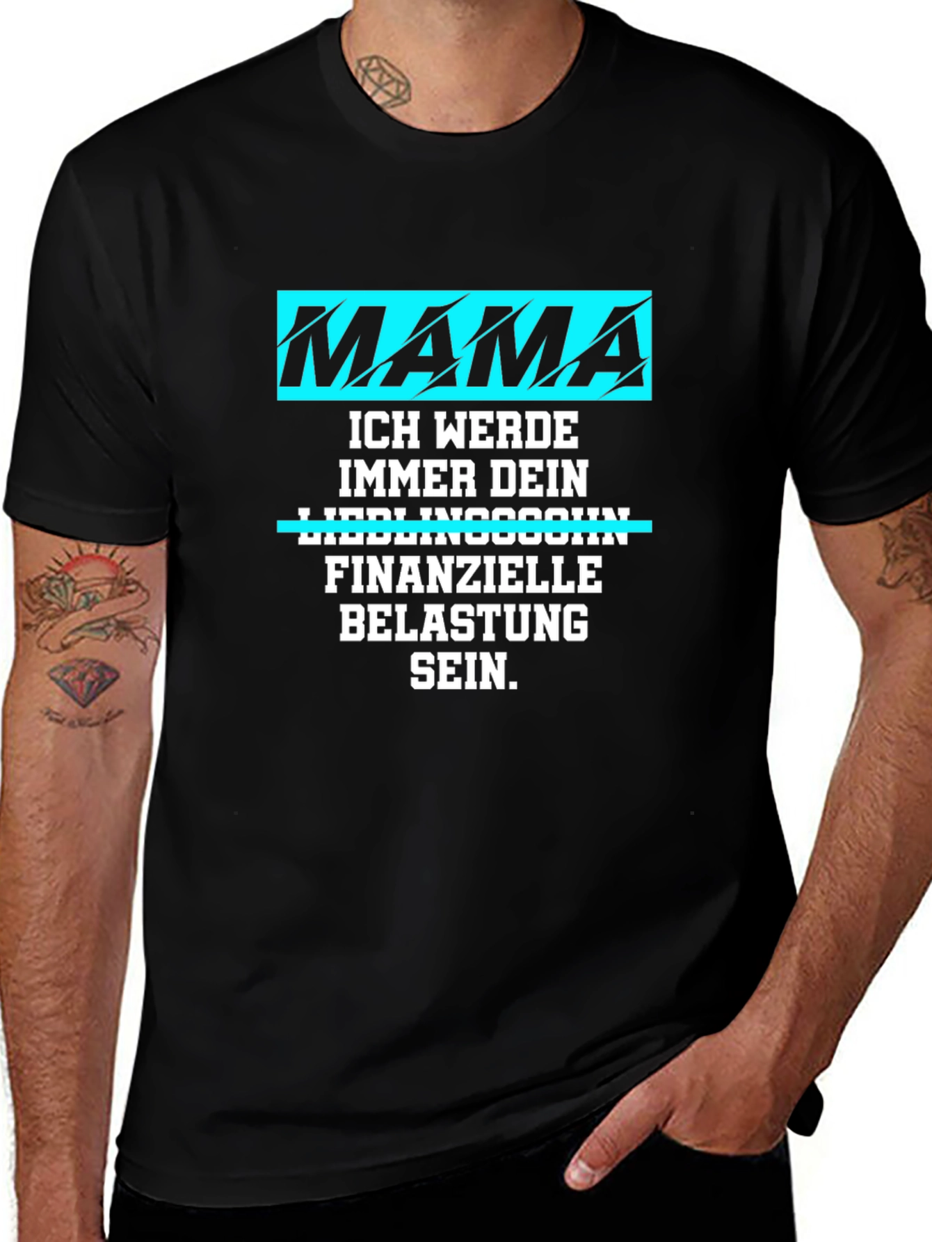Mamas Boy T-Shirt: Funny German Saying