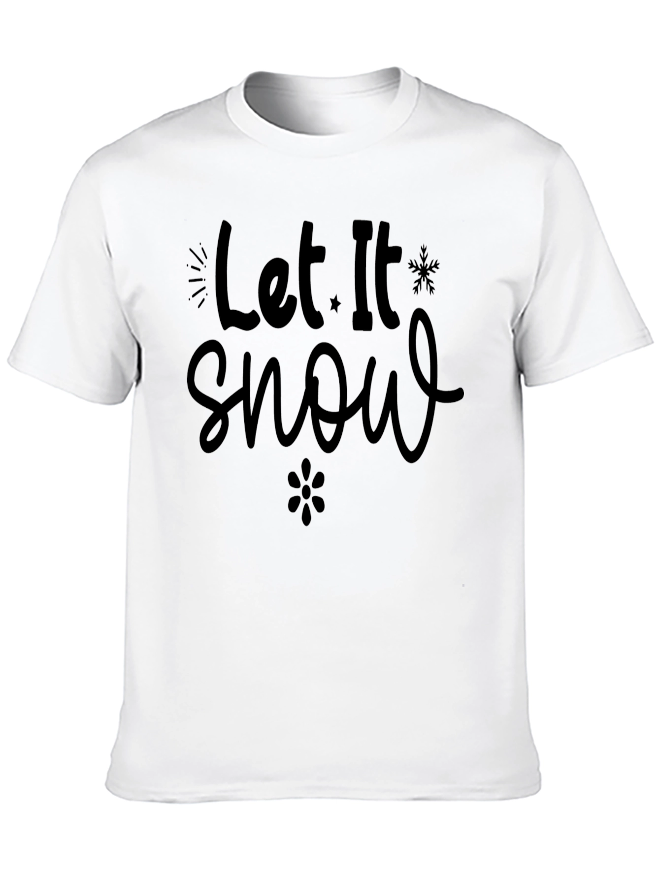 Let It Snow Graphic Tee - Winter Holiday Apparel