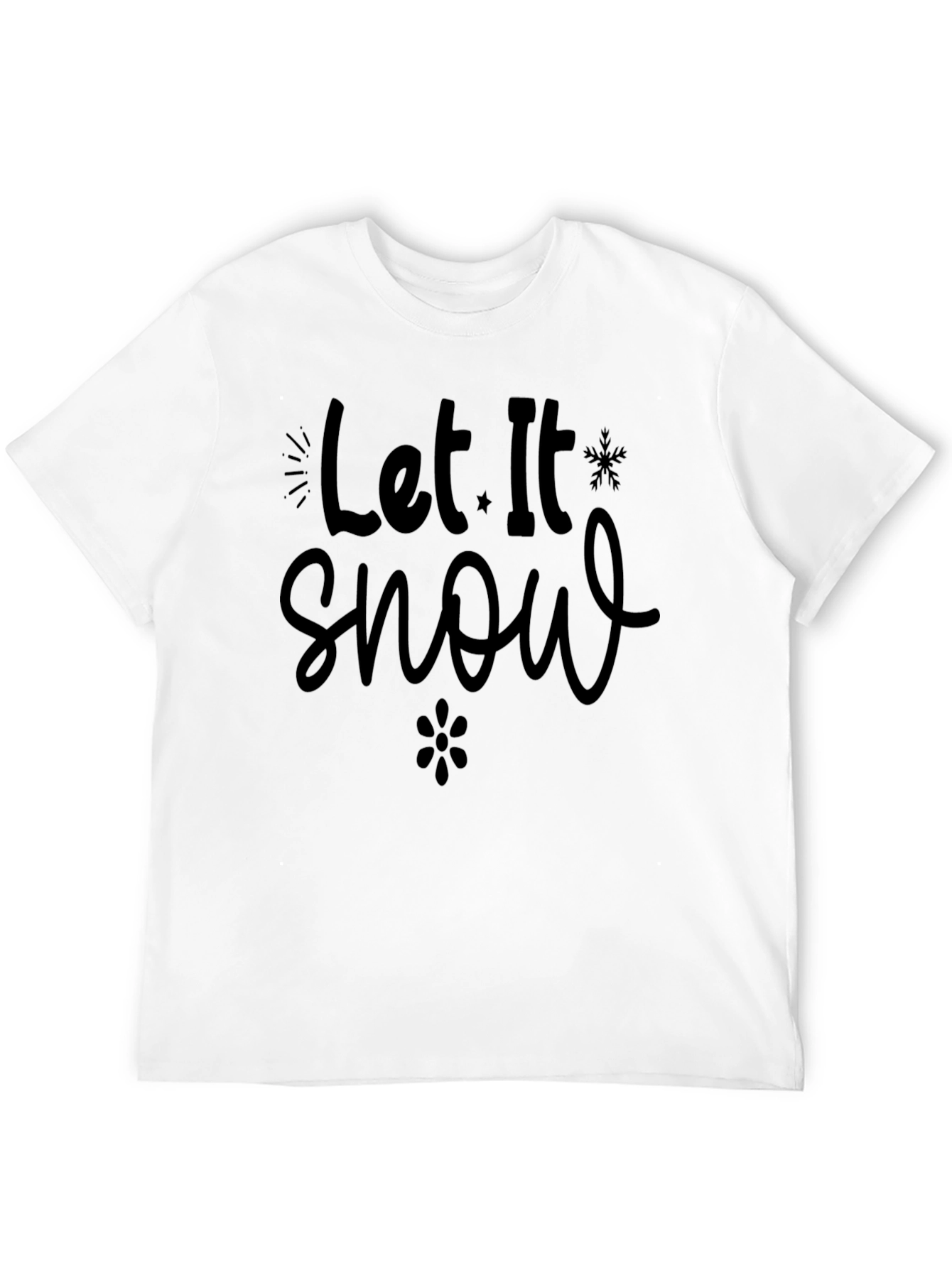 Let It Snow Graphic Tee - Winter Holiday Apparel