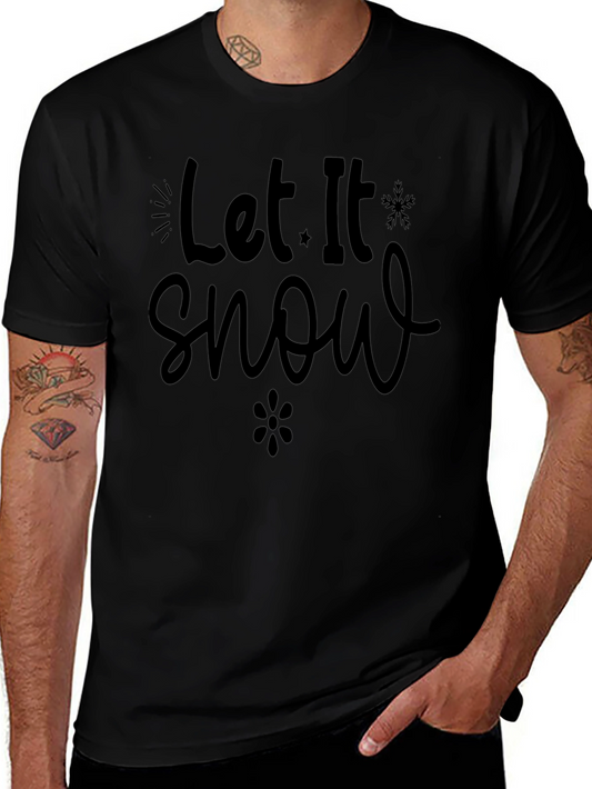 Let It Snow Graphic Tee - Winter Holiday Apparel