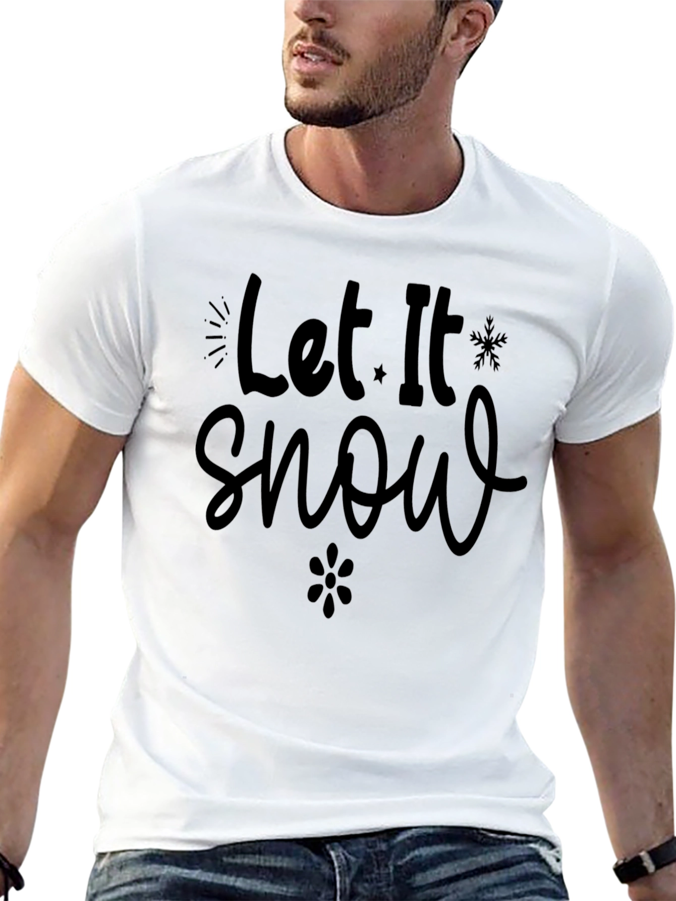 Let It Snow Graphic Tee - Winter Holiday Apparel