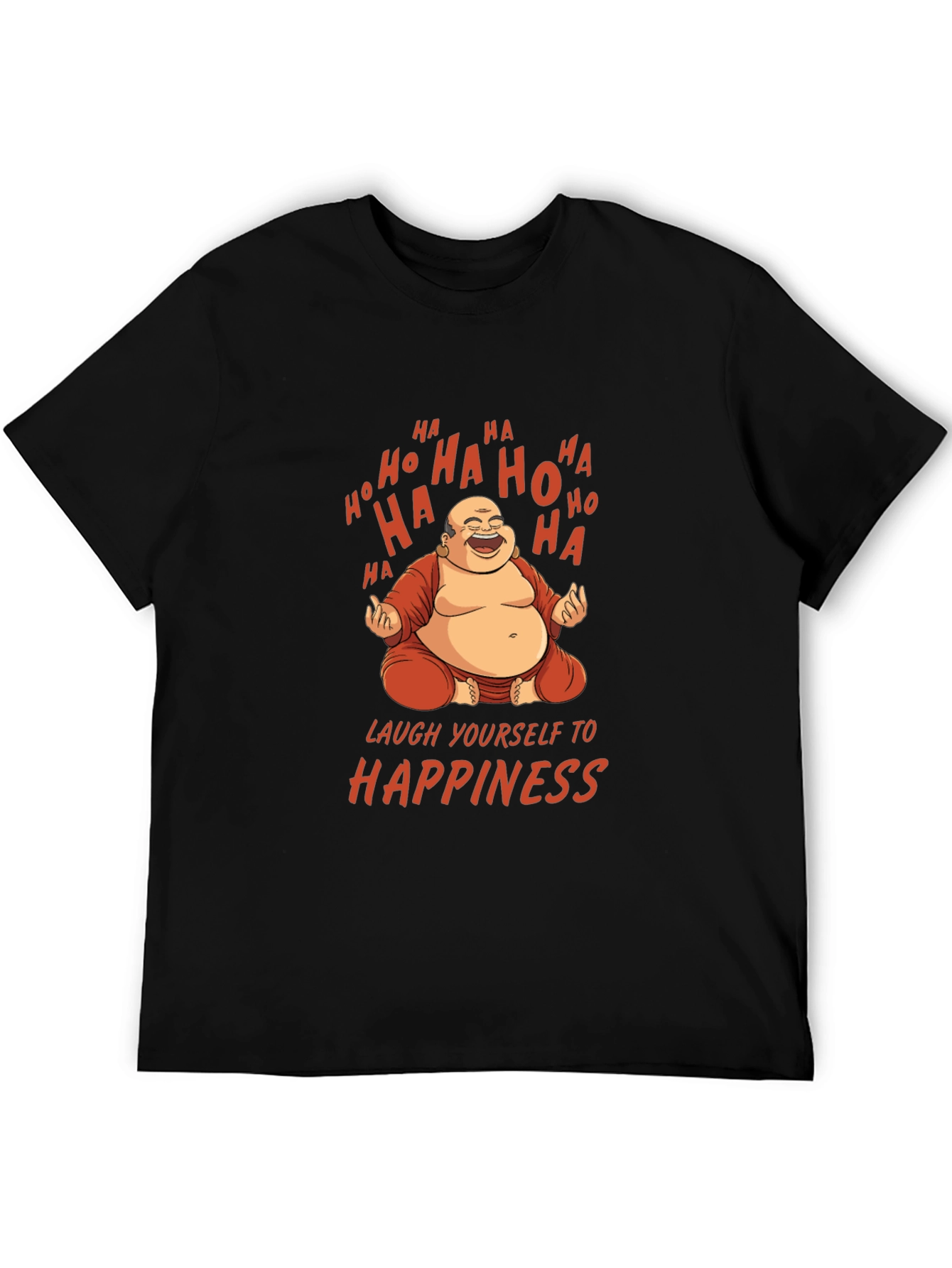 Laughing Buddha Graphic Tee - Happiness