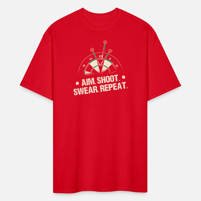 Aim Shoot Swear Repeat Dart Player Dartboard