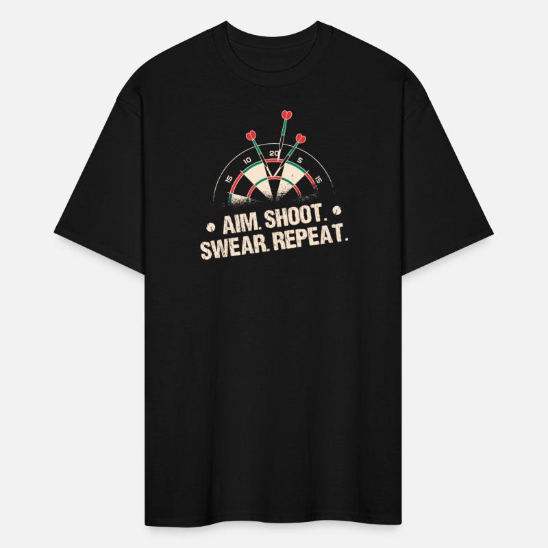 Aim Shoot Swear Repeat Dart Player Dartboard