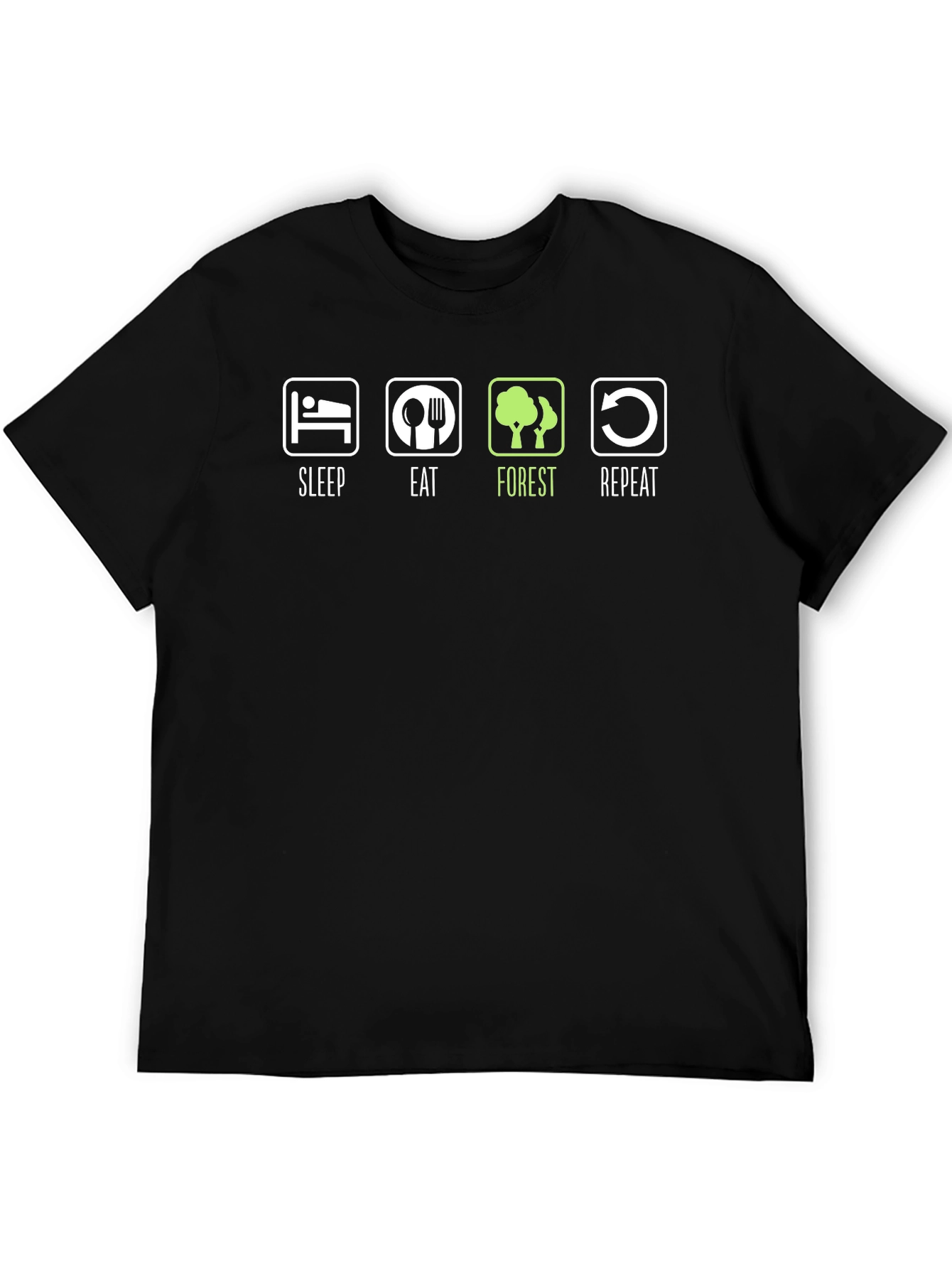 Sleep Eat Forest Repeat Graphic Tee
