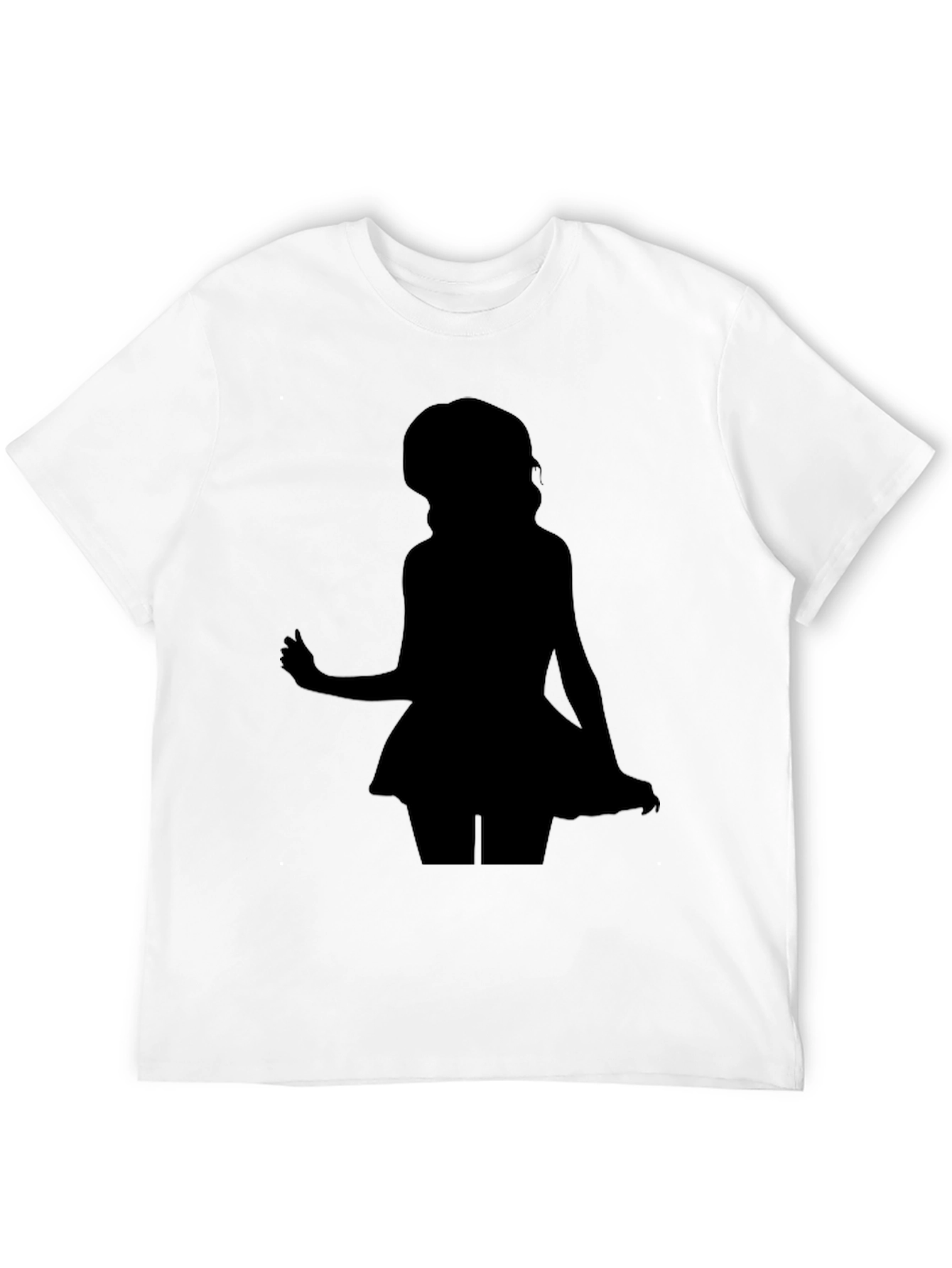 Silhouette Girl Black T-Shirt