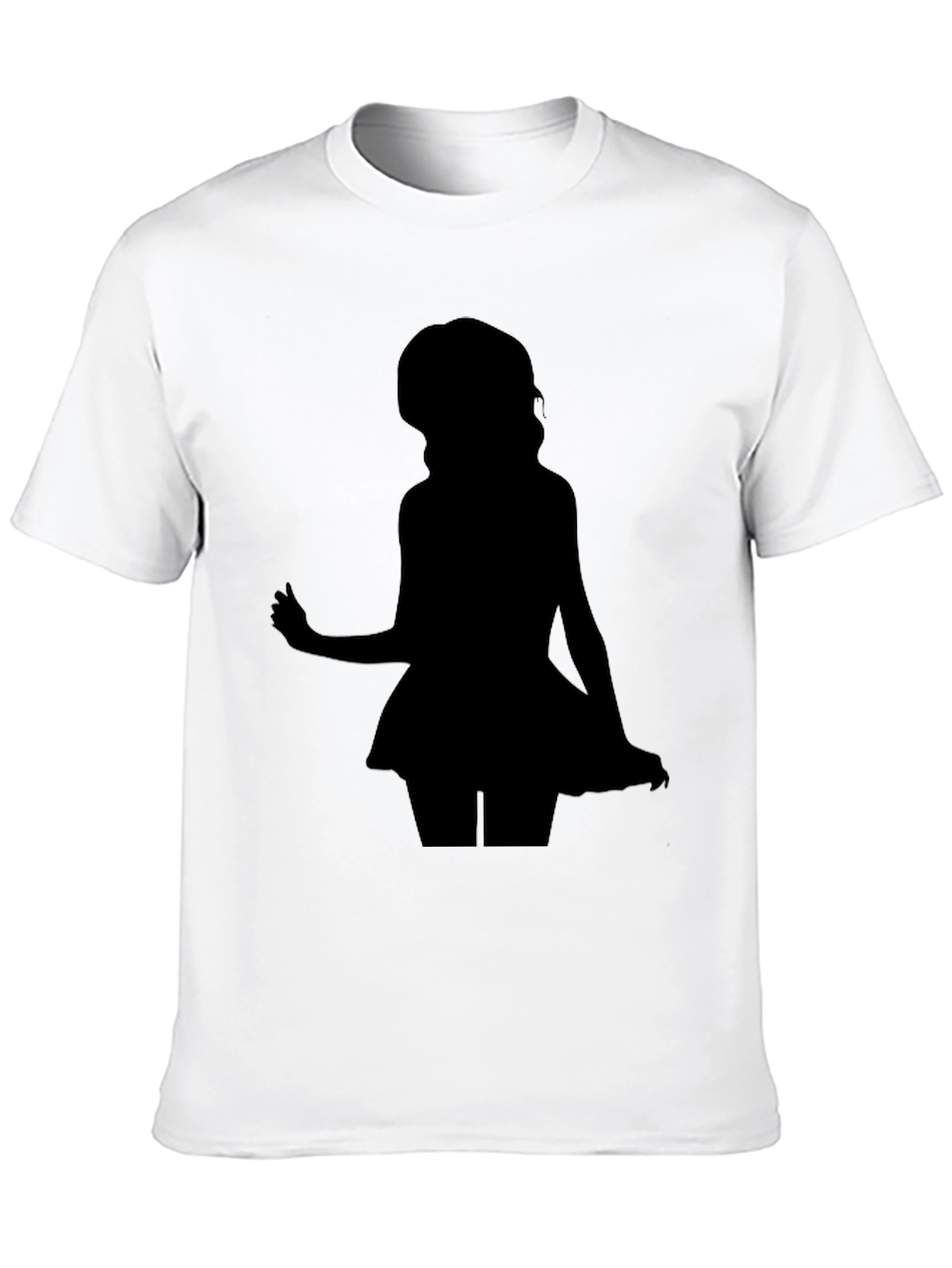 Silhouette Girl Black T-Shirt