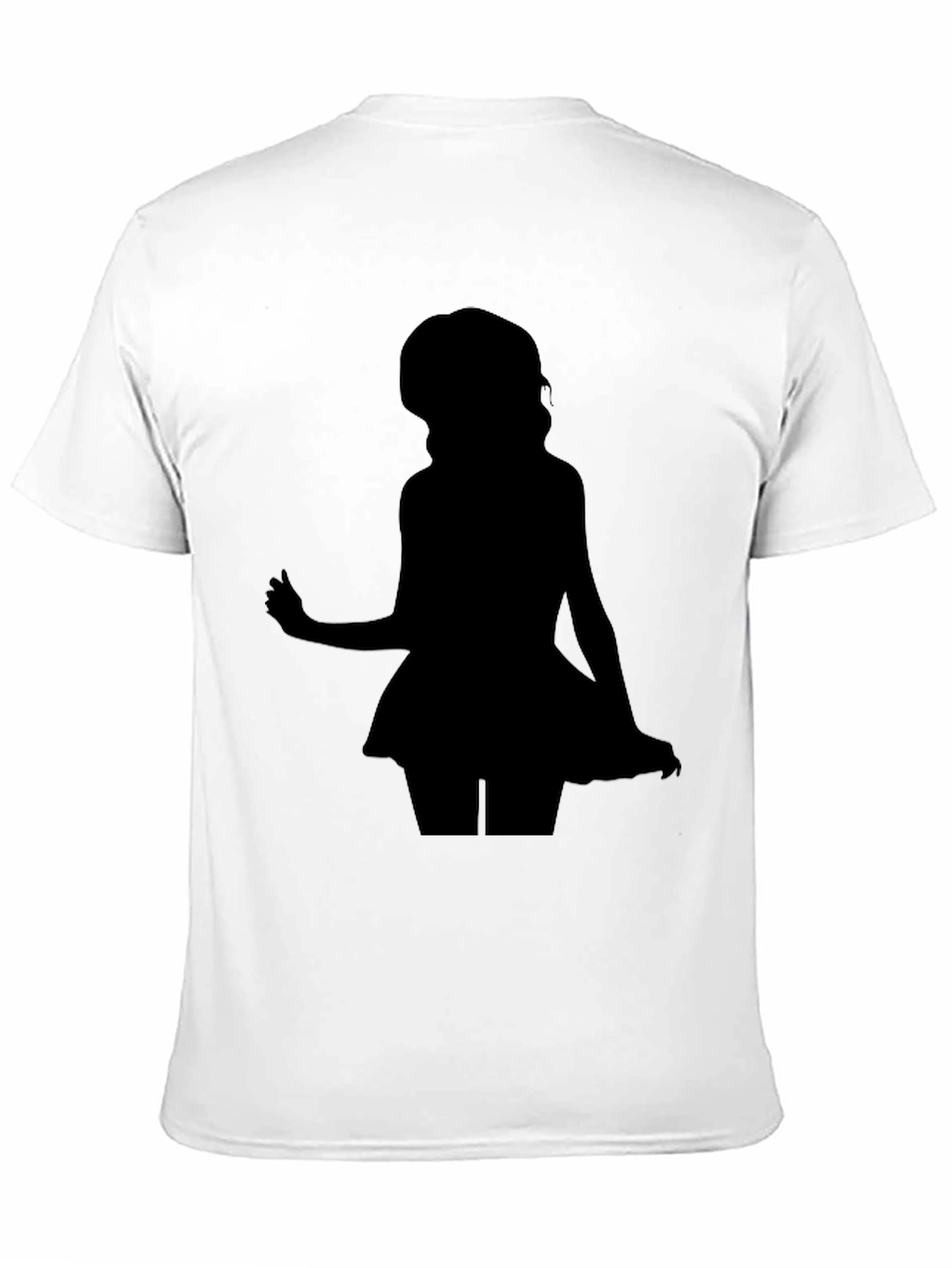 Silhouette Girl Black T-Shirt
