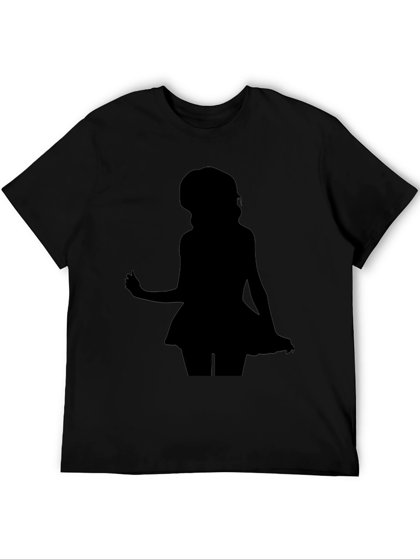 Silhouette Girl Black T-Shirt