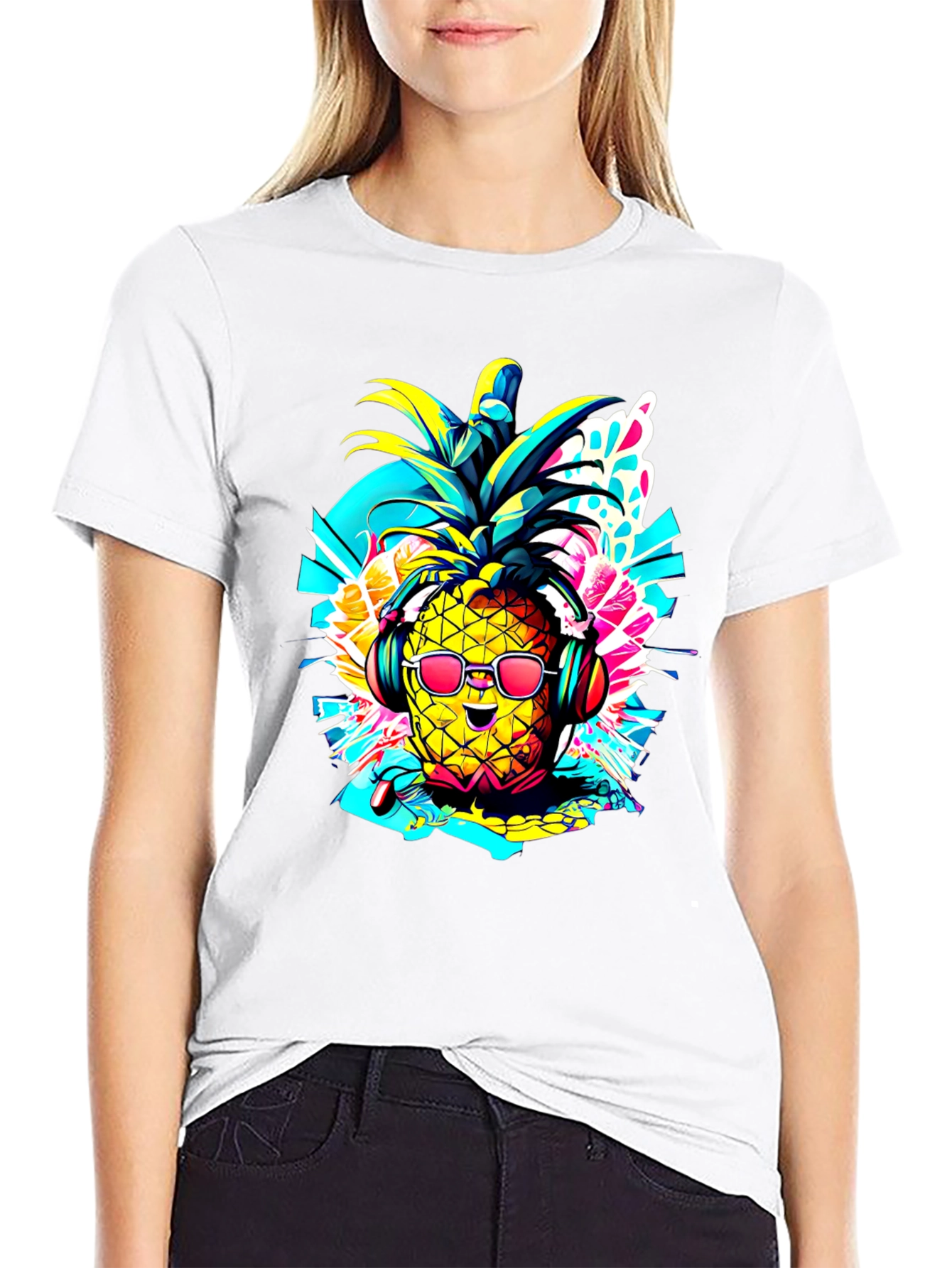 Cool Pineapple Graphic T-Shirt
