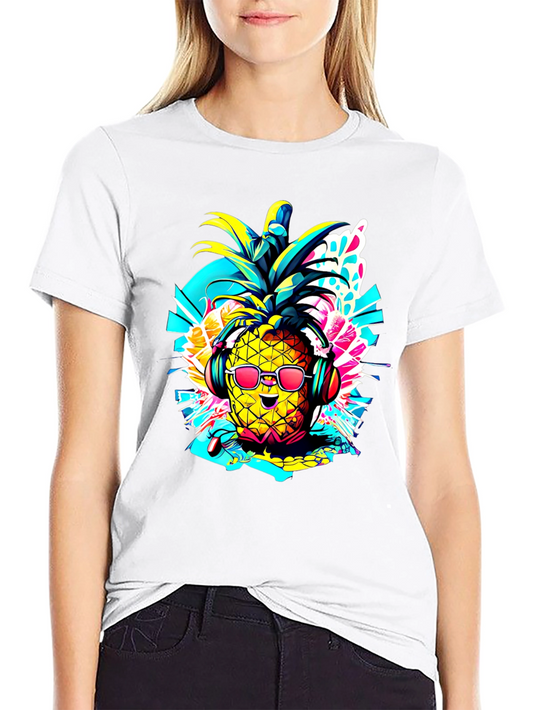 Cool Pineapple Graphic T-Shirt