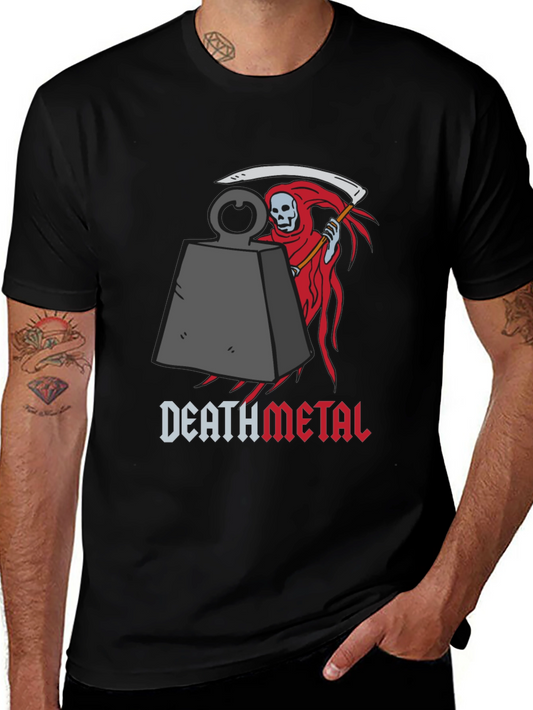Death Metal Grim Reaper Graphic T-Shirt