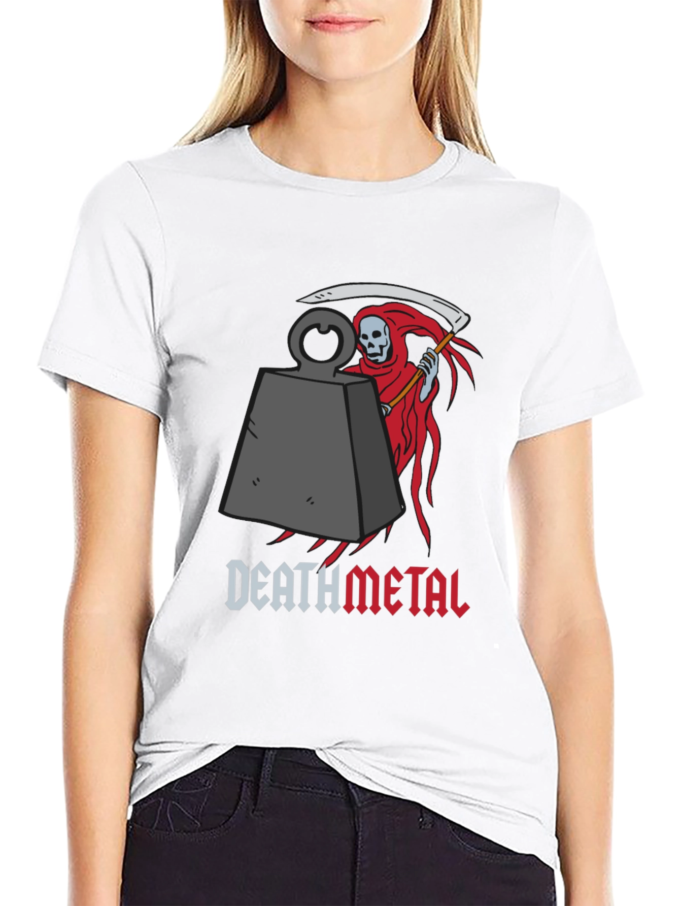 Death Metal Grim Reaper Graphic T-Shirt