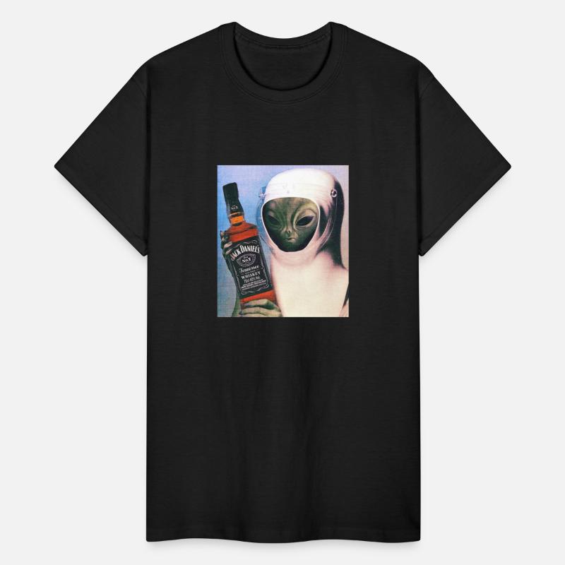Alien Vodka Trippy Sci Fi Funny UFO Retro Entity