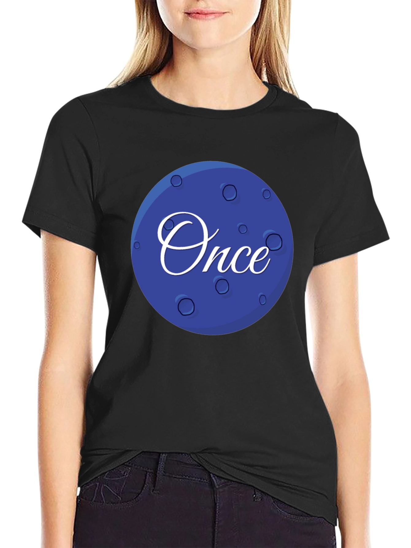 Once Moon Graphic T-Shirt - Trendy Casual Wear