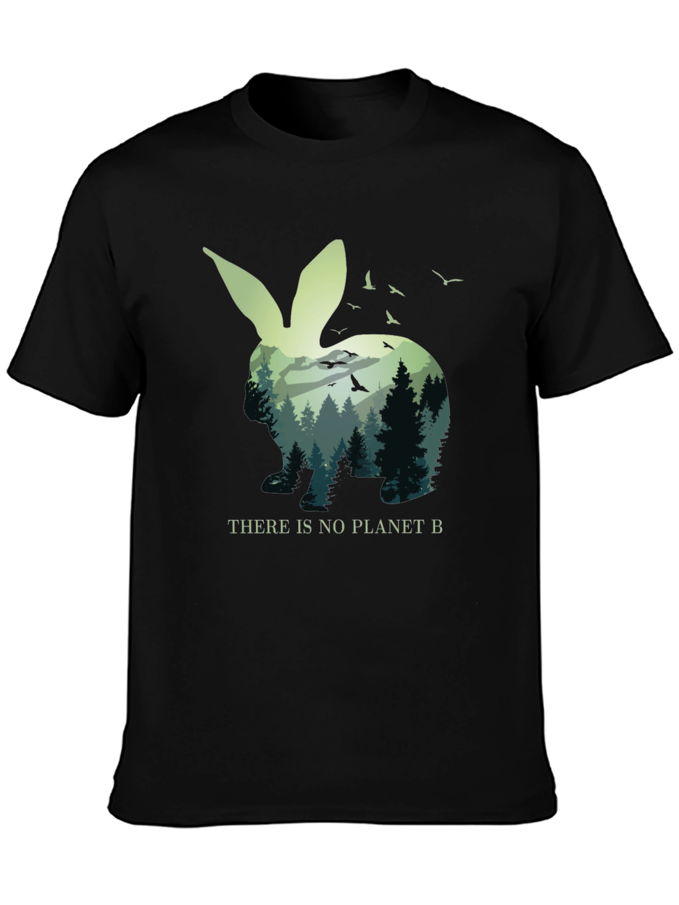 Eco-Friendly Rabbit Graphic Tee - Planet B
