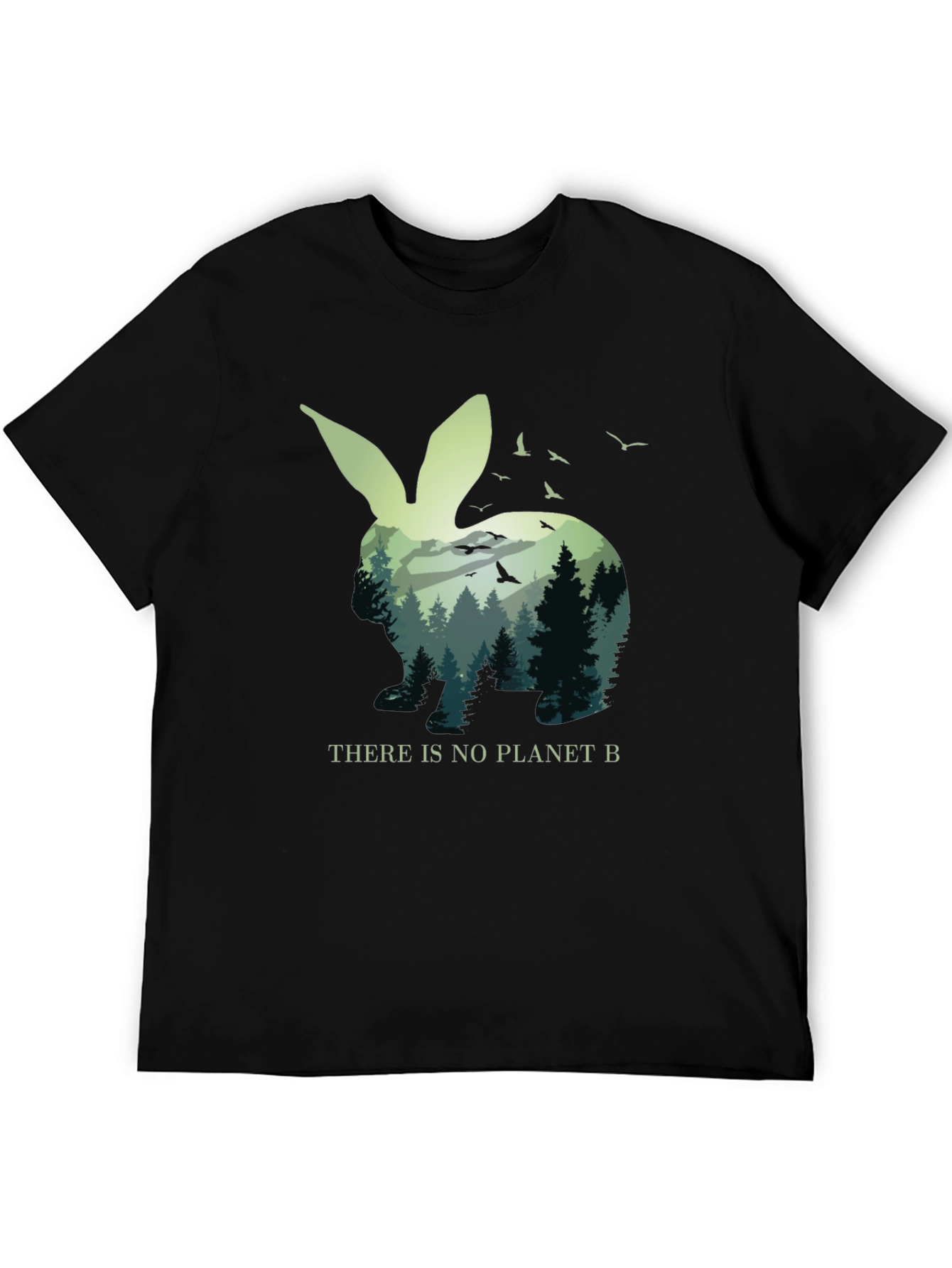 Eco-Friendly Rabbit Graphic Tee - Planet B