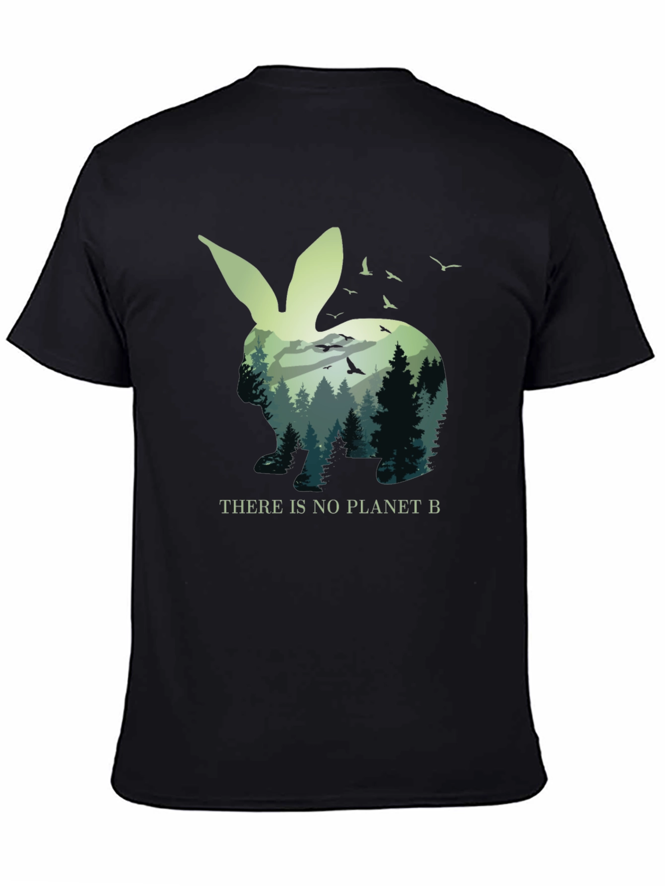 Eco-Friendly Rabbit Graphic Tee - Planet B