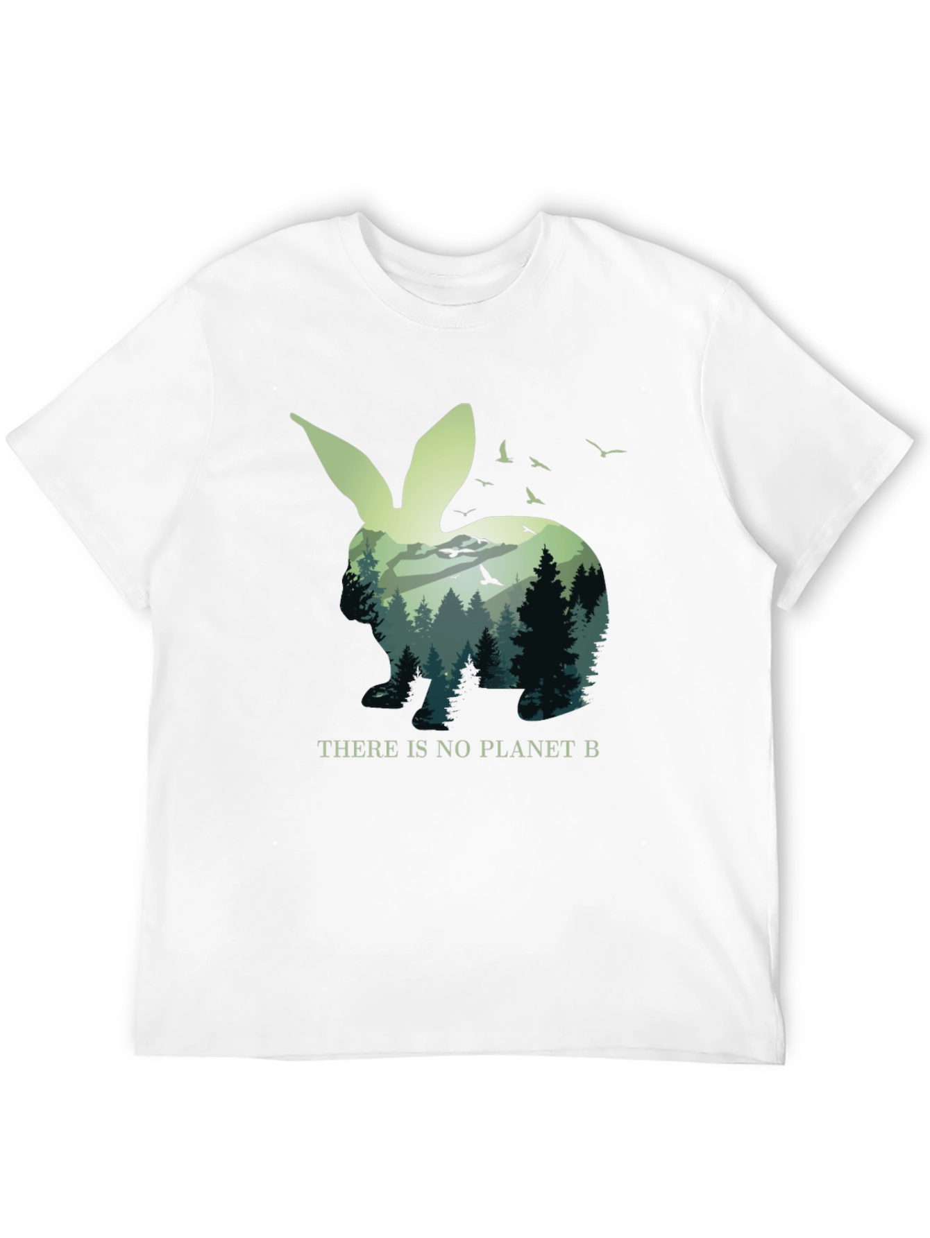 Eco-Friendly Rabbit Graphic Tee - Planet B