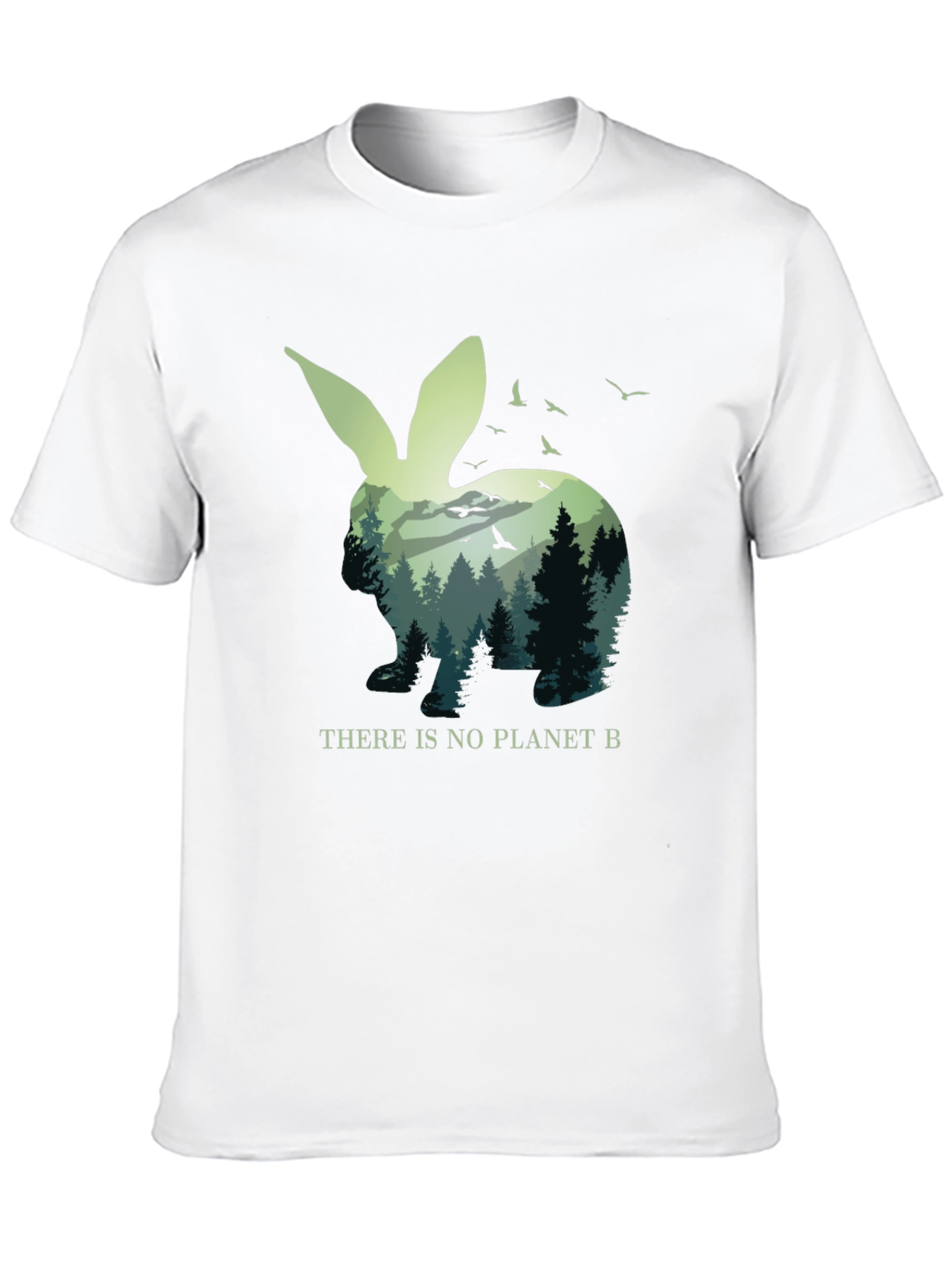 Eco-Friendly Rabbit Graphic Tee - Planet B