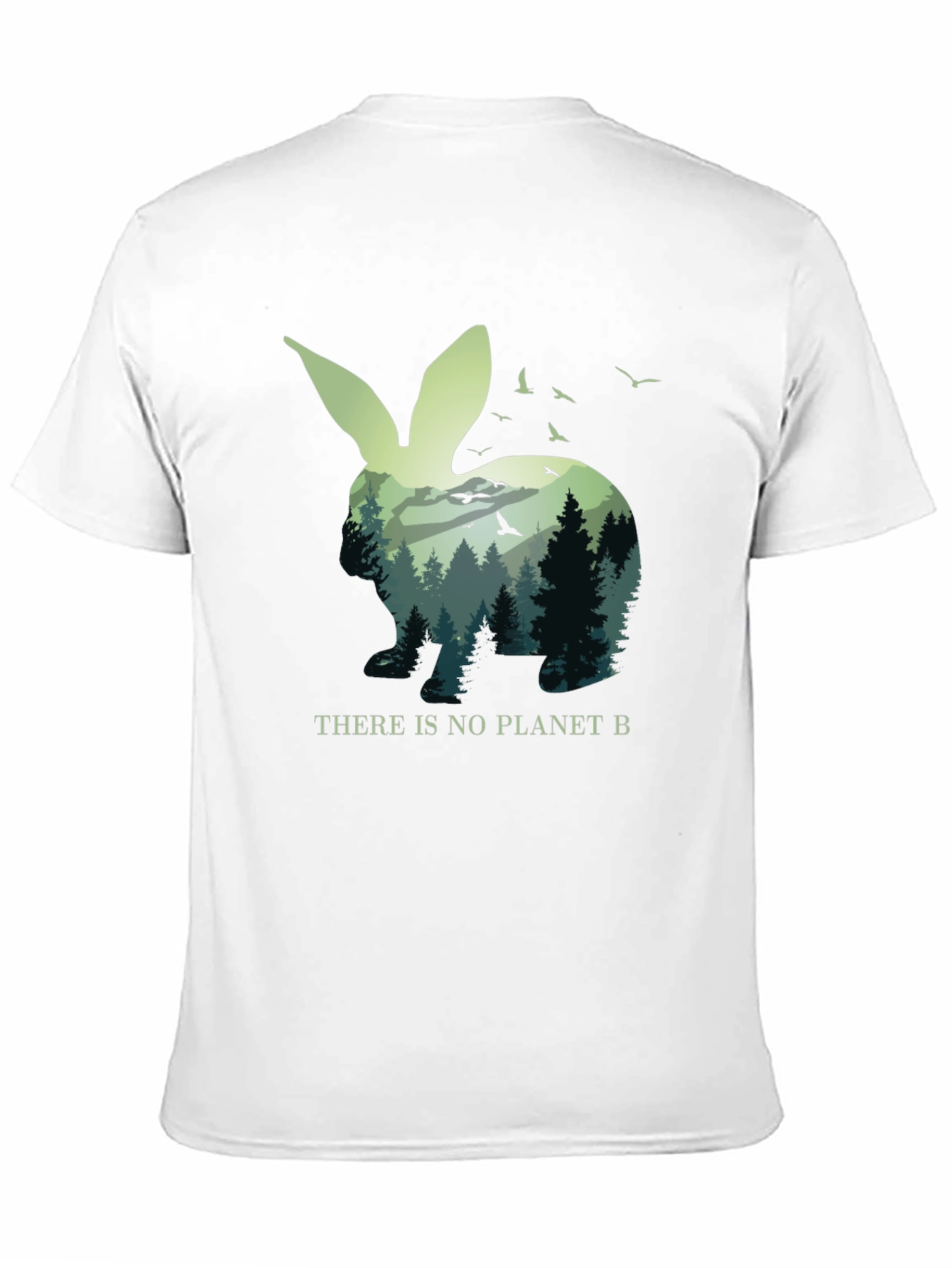 Eco-Friendly Rabbit Graphic Tee - Planet B