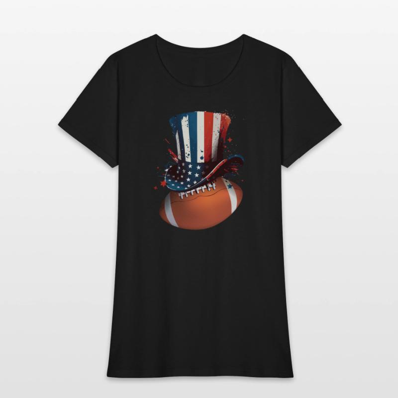 America USA Flag 4th Of July American Football