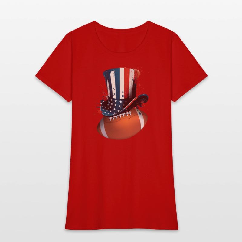 America USA Flag 4th Of July American Football