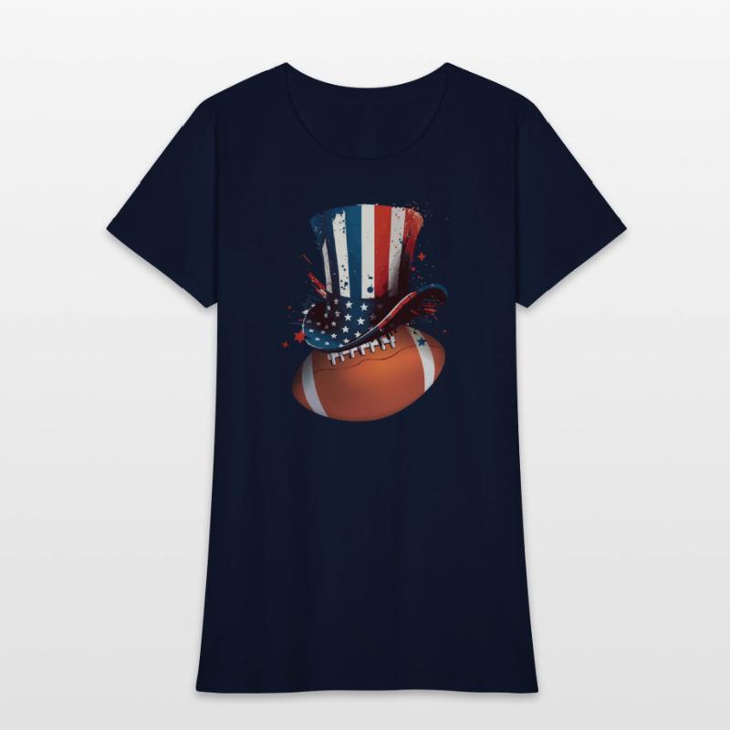 America USA Flag 4th Of July American Football