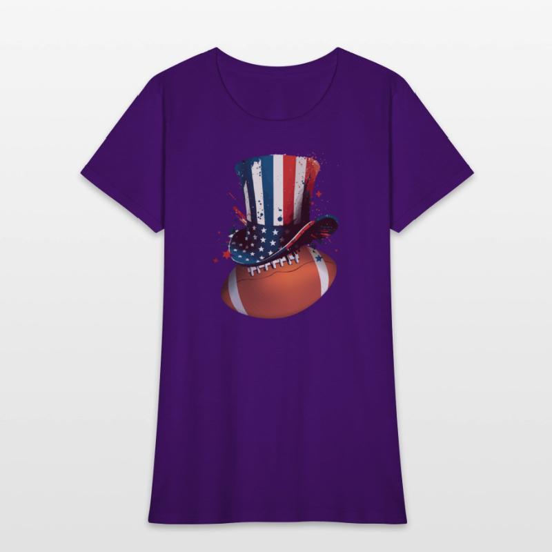 America USA Flag 4th Of July American Football