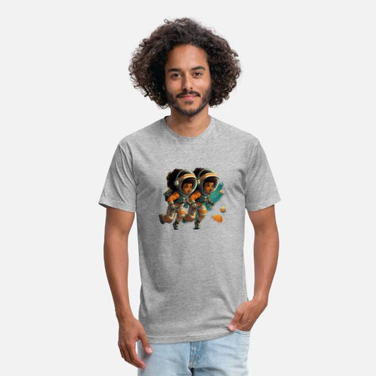 American astronaut space floating