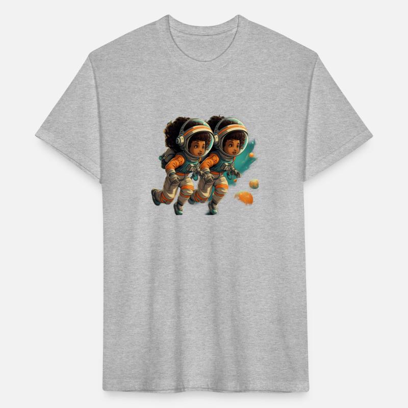 American astronaut space floating