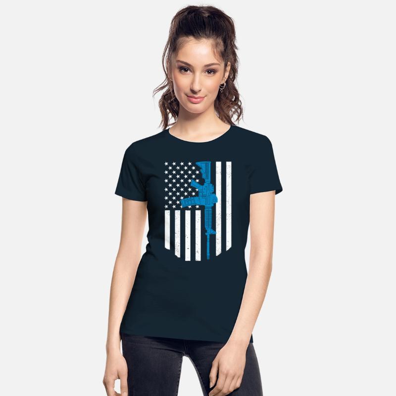 American Flag AR15 Rifle Gun Gift Patriotic Gift