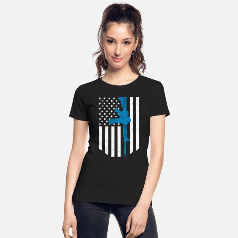 American Flag AR15 Rifle Gun Gift Patriotic Gift