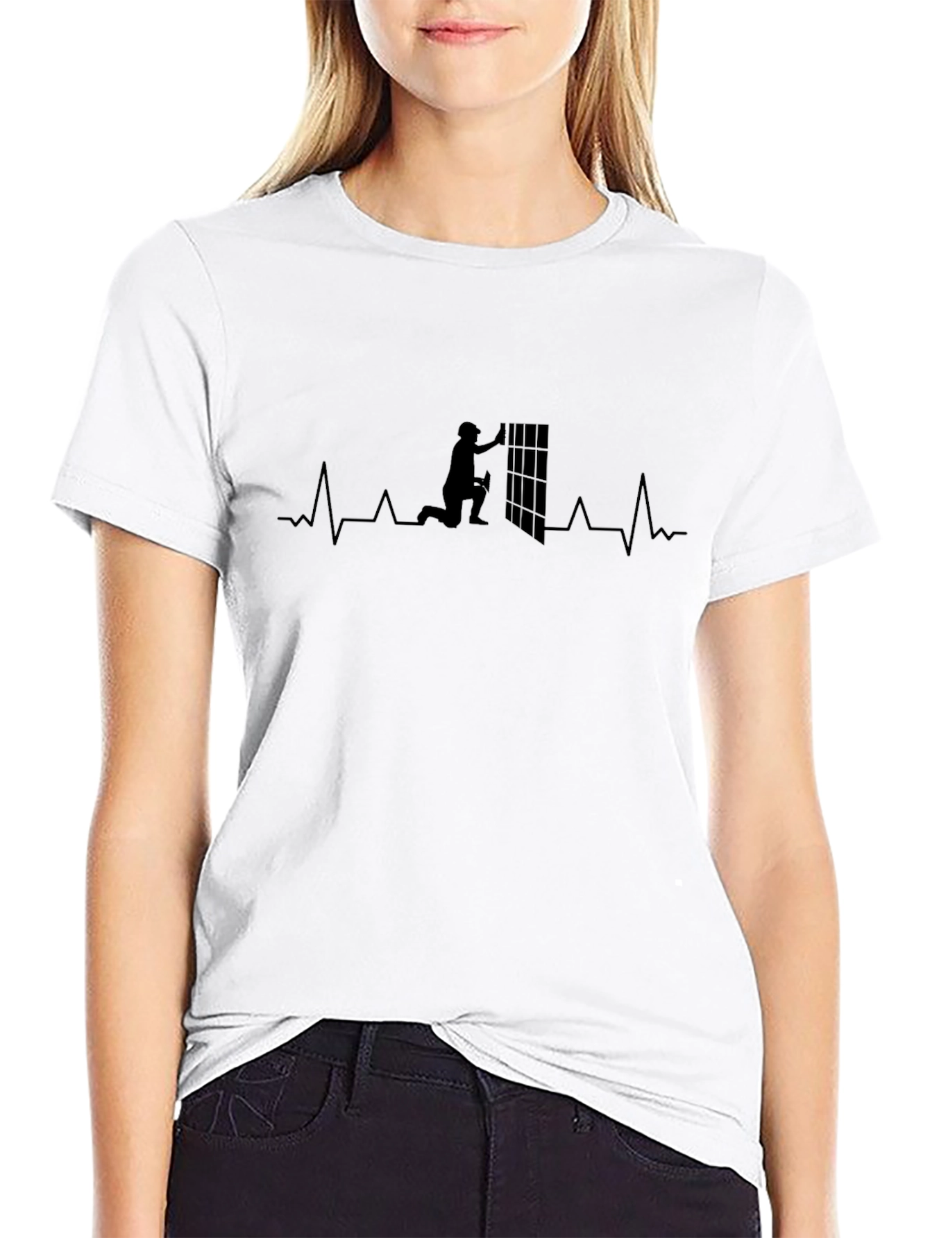Tiler Heartbeat Graphic Tee - Black Cotton Blend