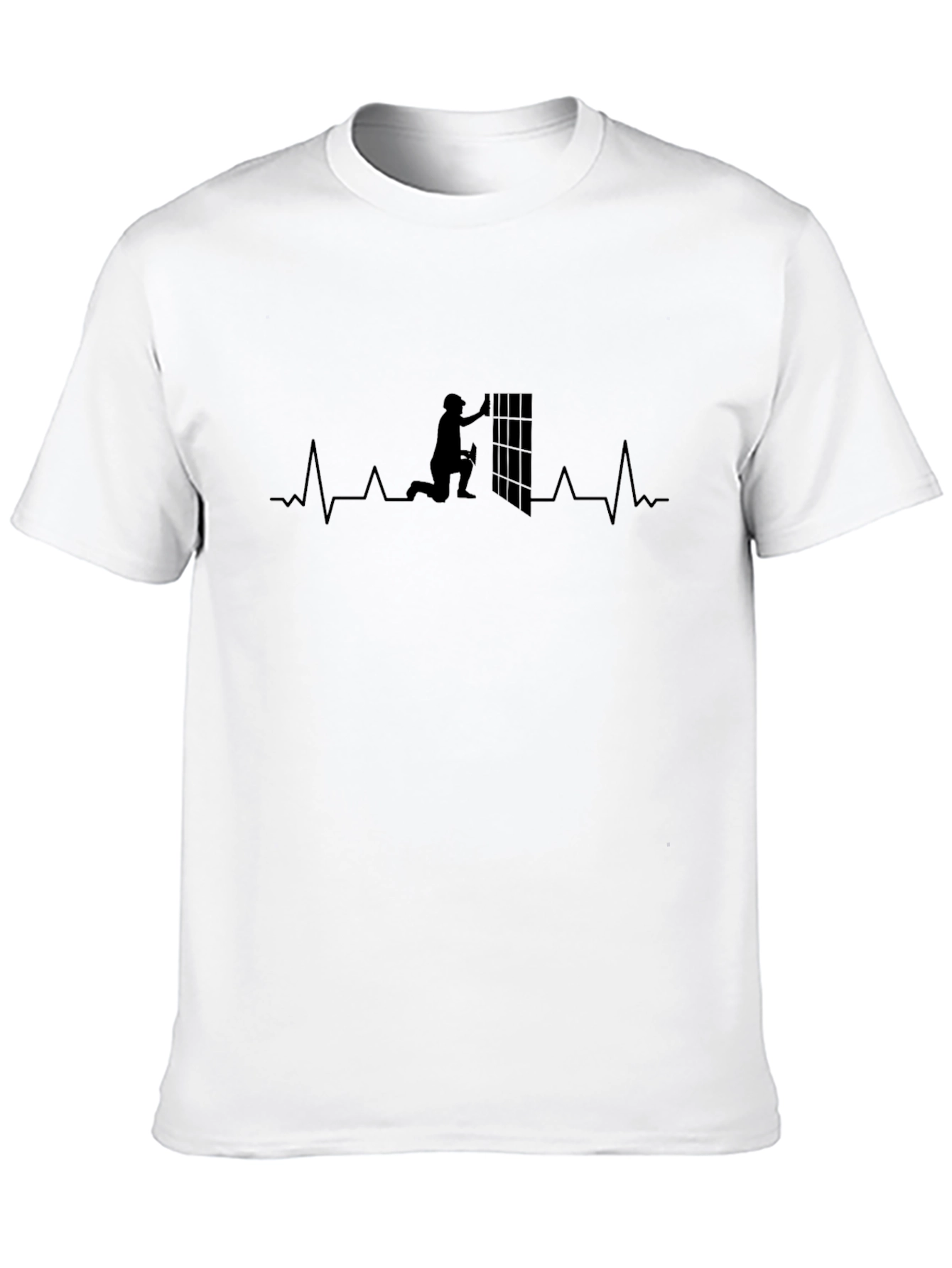 Tiler Heartbeat Graphic Tee - Black Cotton Blend