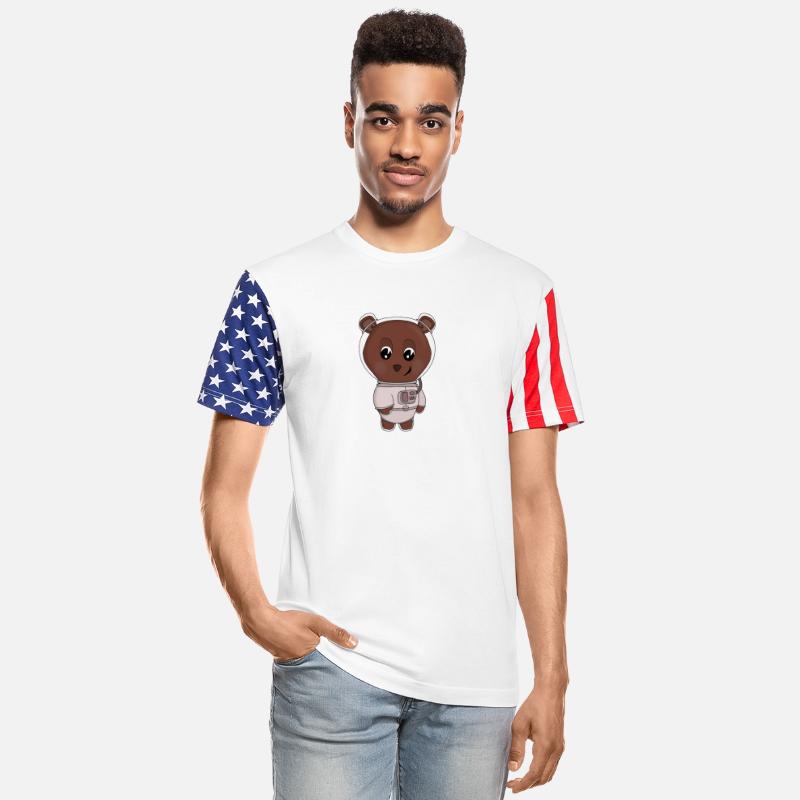 An astronaut bear wearing a spacesuit