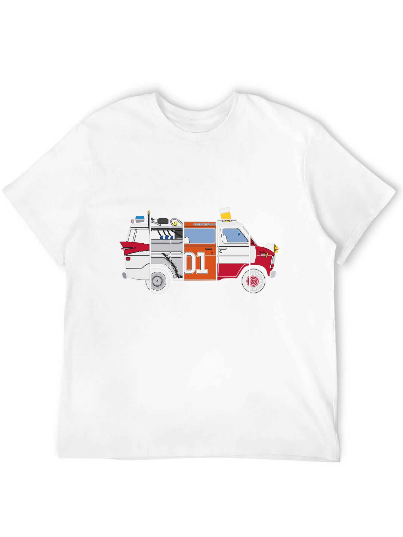 Ghostbusters & Dukes of Hazzard Van Graphic Tee